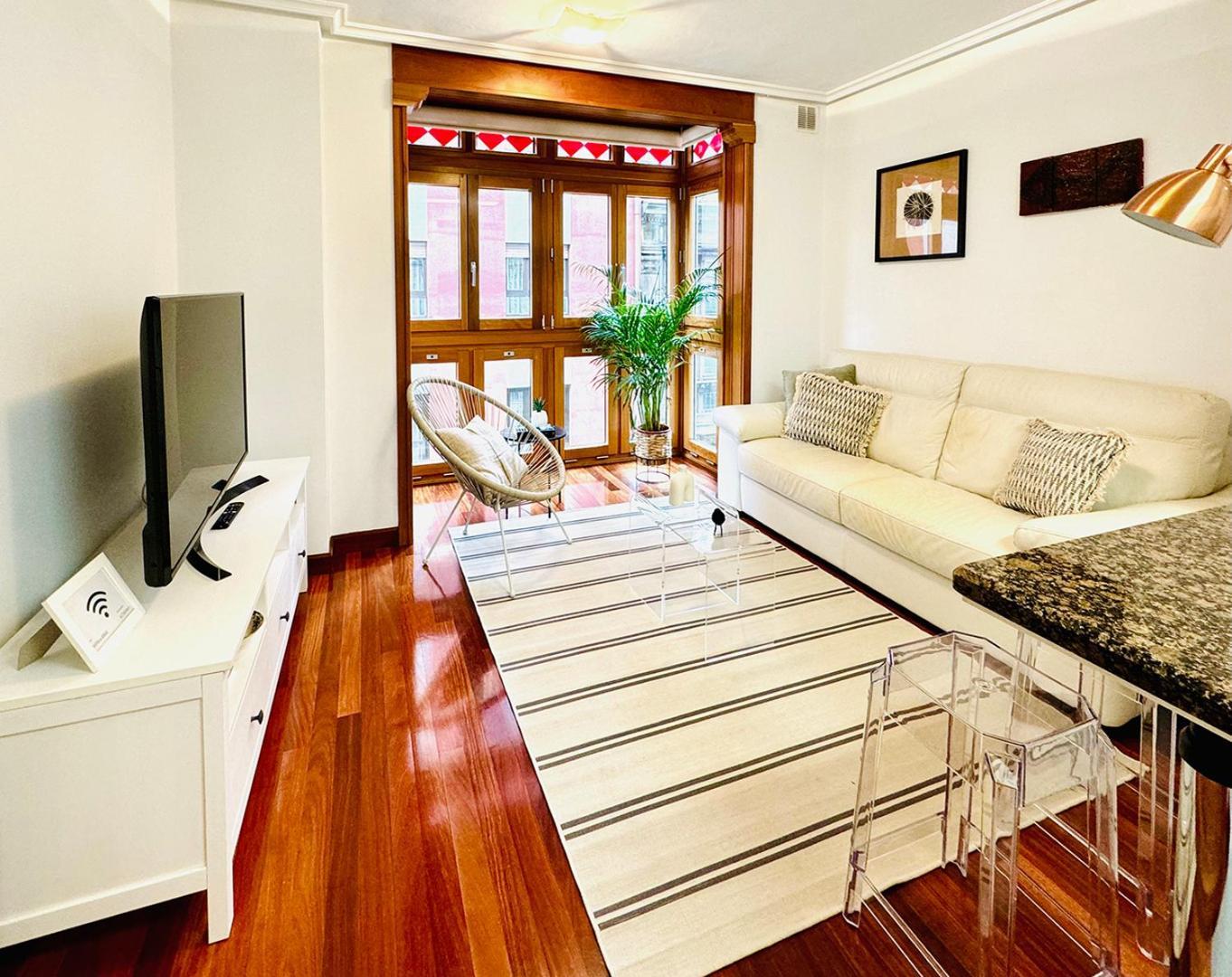 Apartamento "Balcon Del Parchis" A 200 Metros De La Playa Gijón Dış mekan fotoğraf
